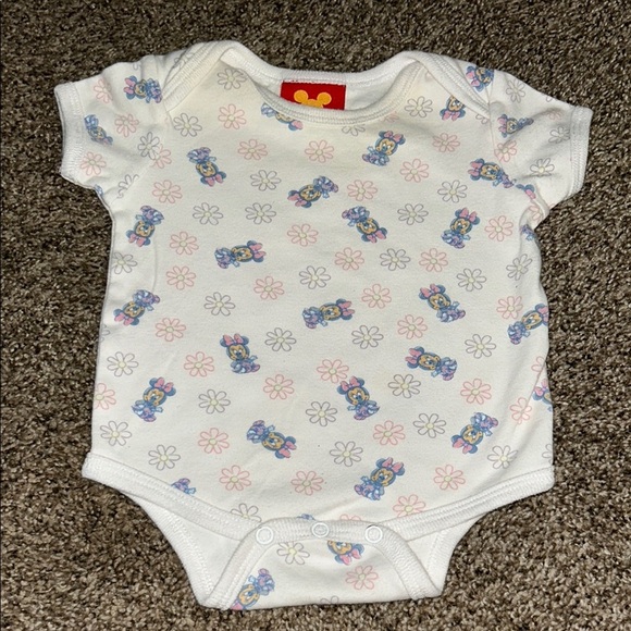 Vintage Minnie Mouse White Onesie - Picture 1 of 6